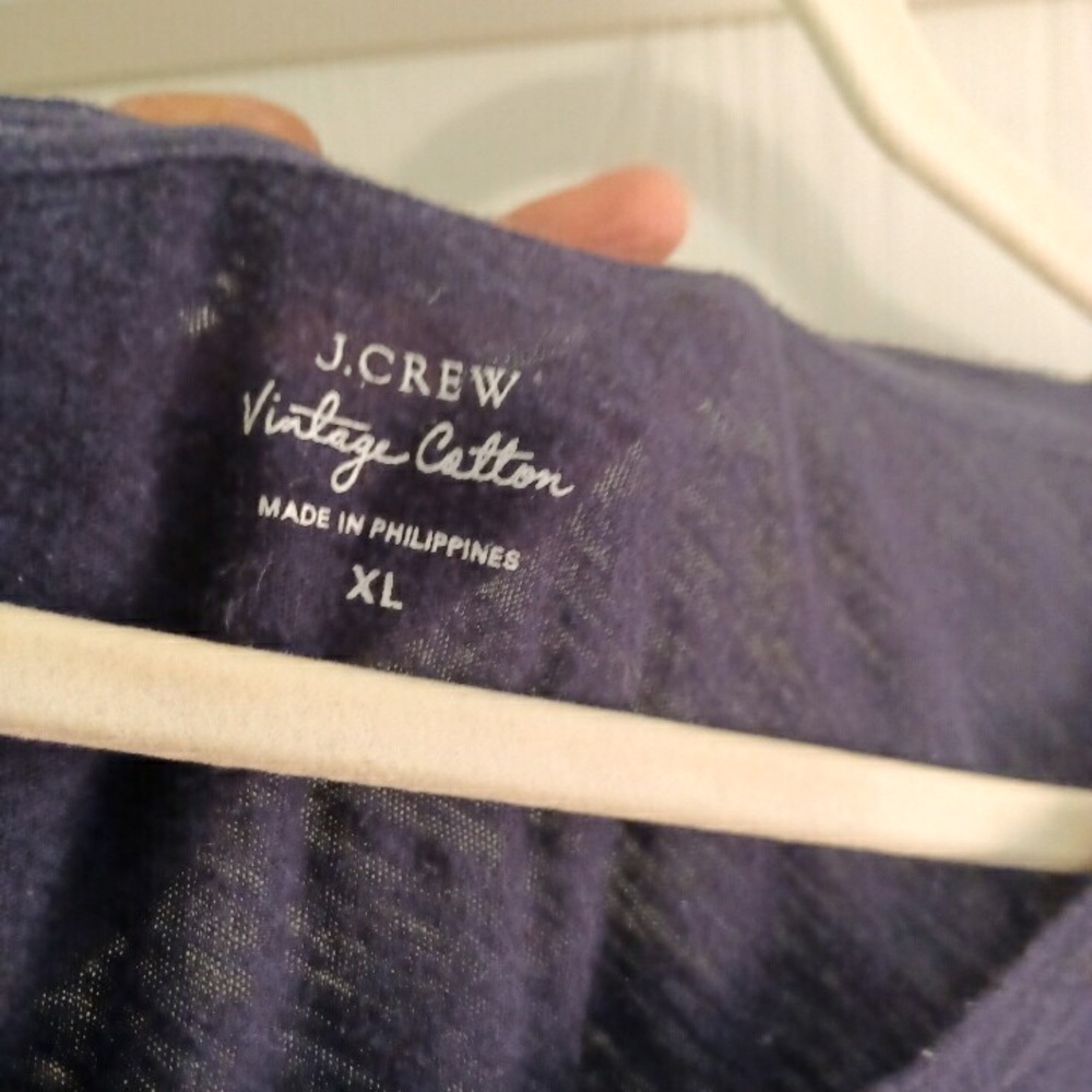 J Crew Vintage Cotton Long Sleeved T